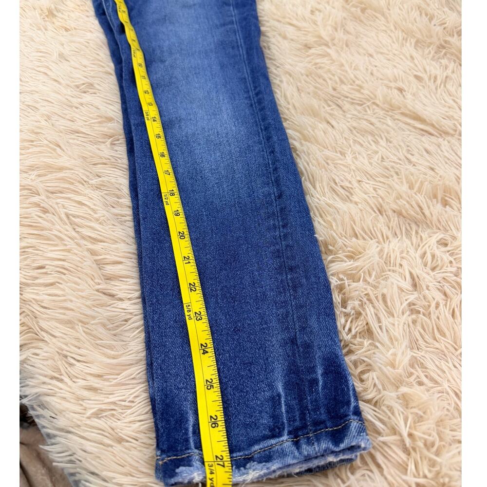 Flying Monkey High Rise Button Fly Distressed Ski… - image 4